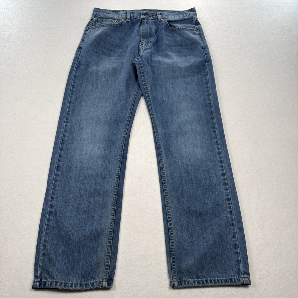 Levi's 505 Jeans Fits Mens 32x29 Faded Med Blue Wash Zip Fly 100% Cotton 2008